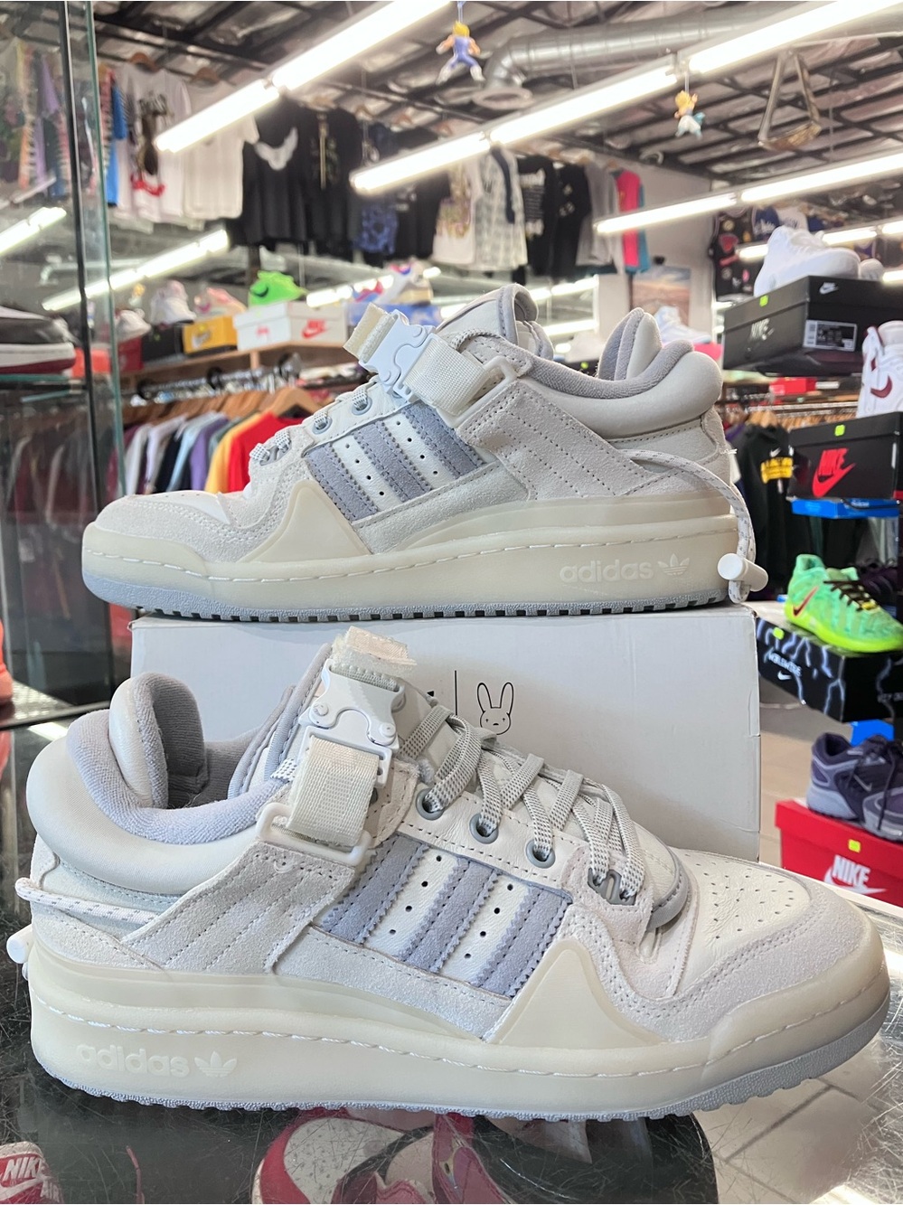 Women’s Adidas Forum Buckle Low Bad Bunny Last Forum Size 7.5